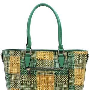 Fashion Straw Woven Printed Shopper